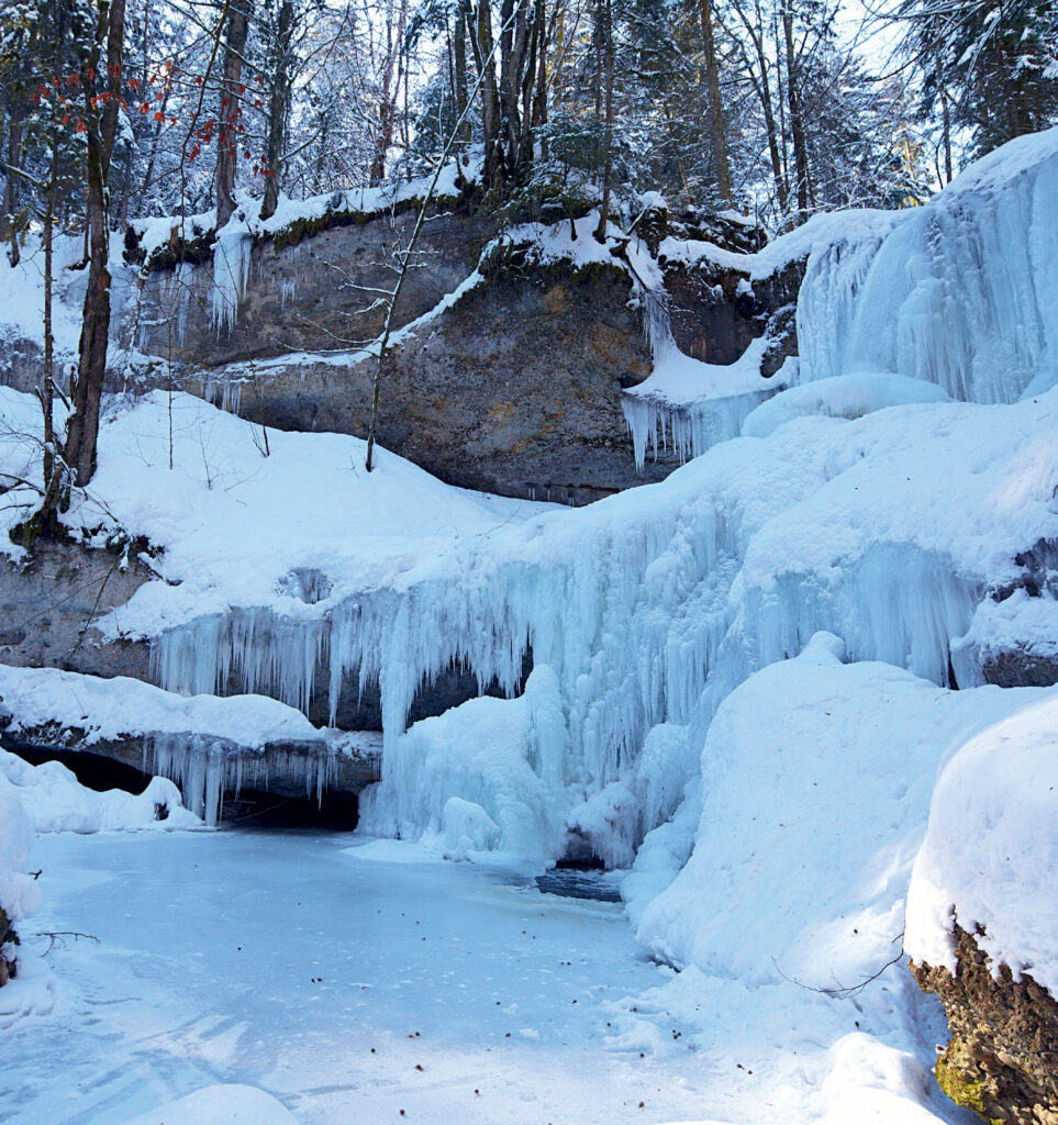 Illustration aus der Printausgabe: Winterwege im Westallgäu